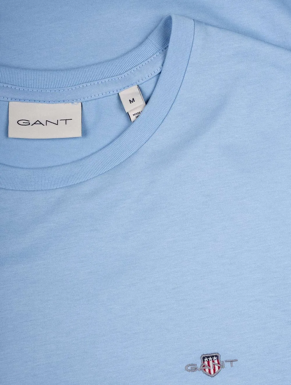 Regular Shield Short Sleeve T-Shirt Capri Blue