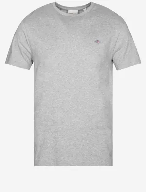 Regular Shield Short Sleeve T-Shirt Grey Melange
