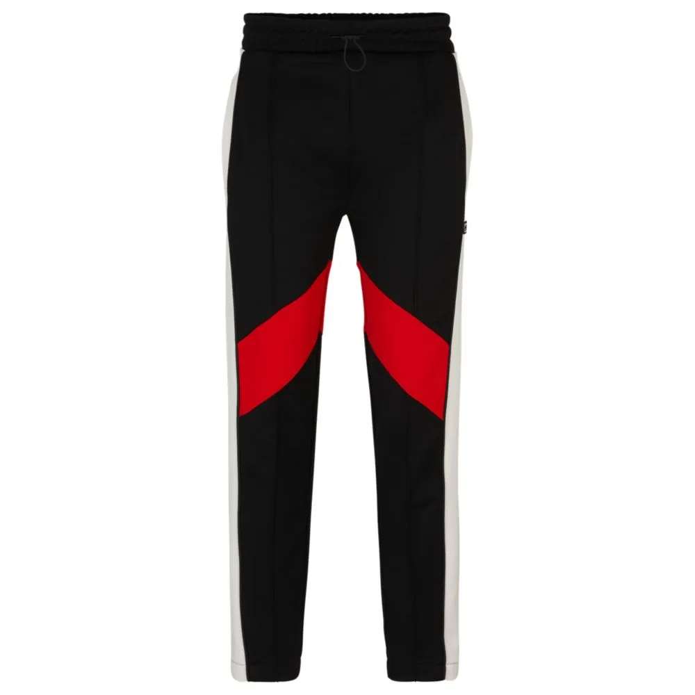 Relaxed-fit tracksuit bottoms with color-blocking
