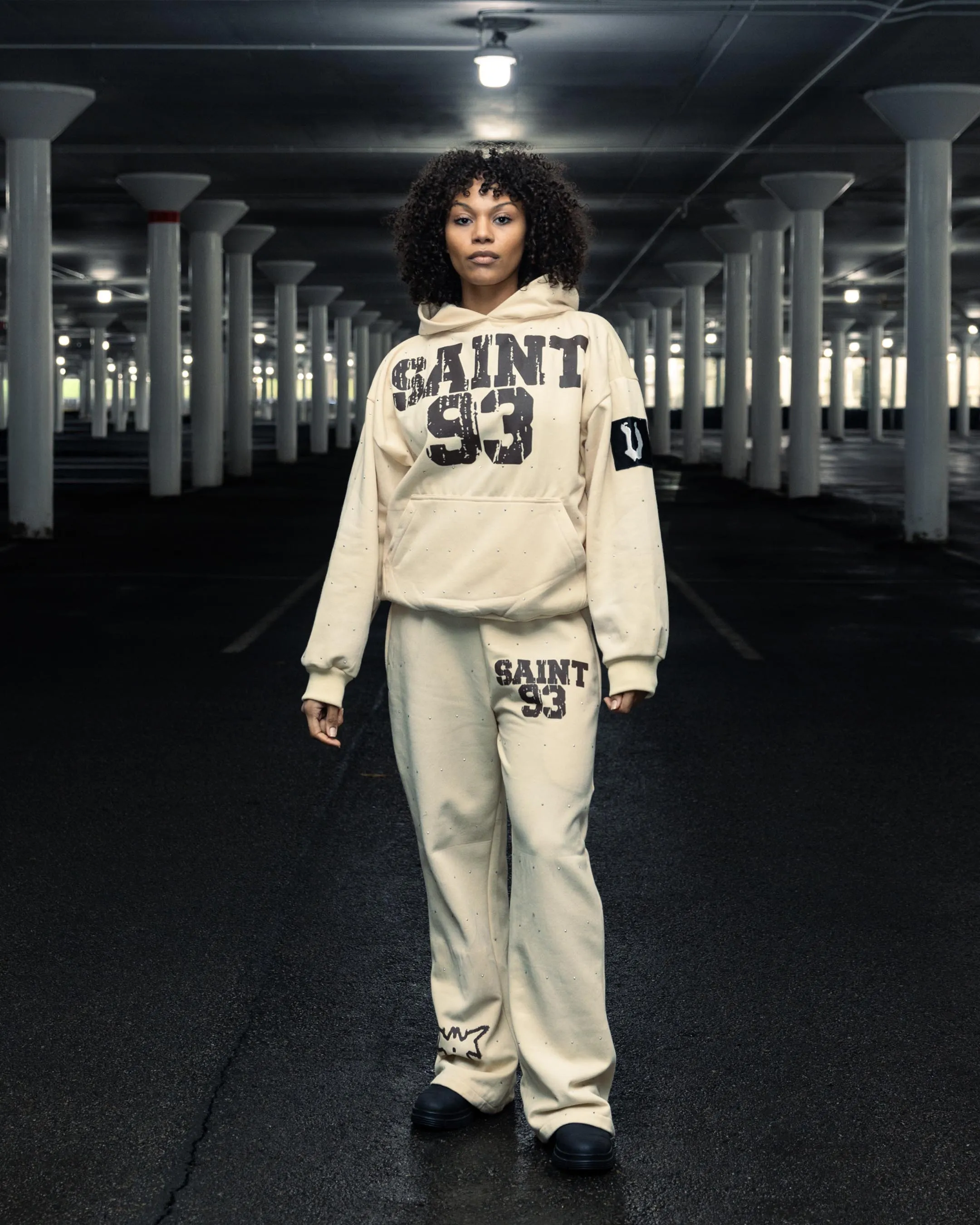 Rhinestone Flare Jogger