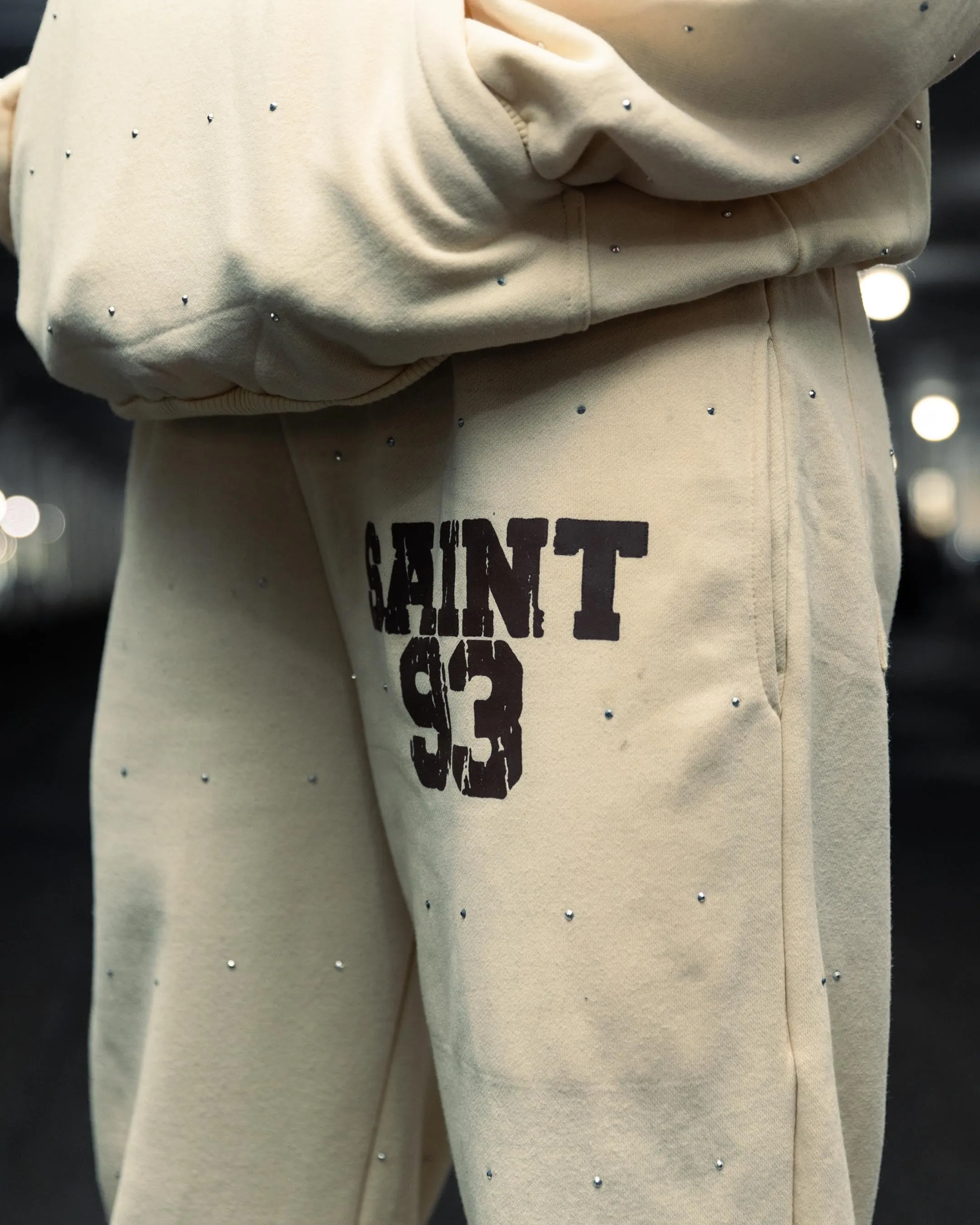 Rhinestone Flare Jogger