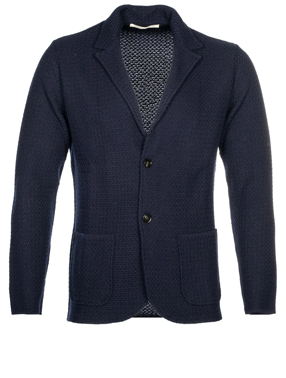 Ribbed Basket Weave Swacket Navy