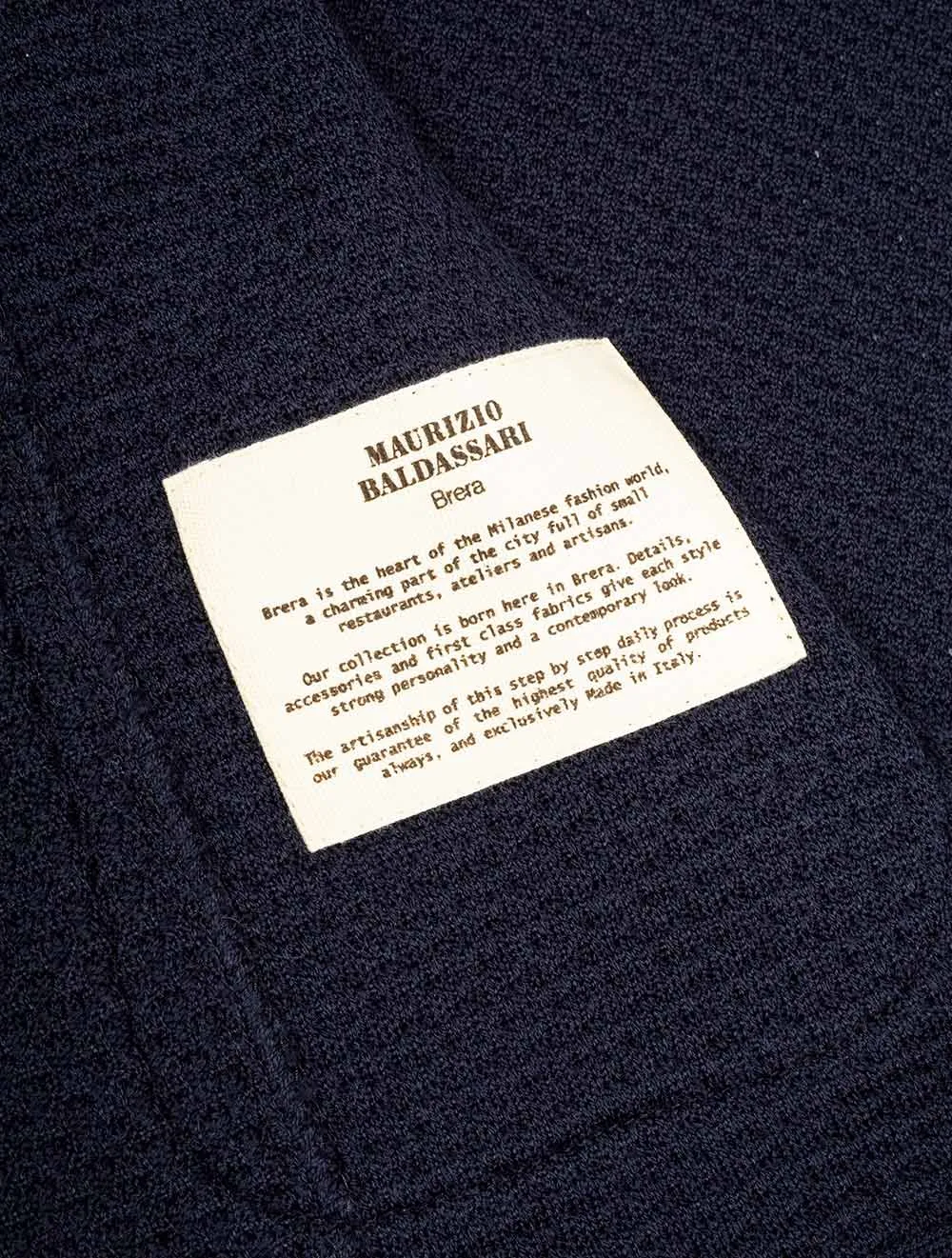 Ribbed Basket Weave Swacket Navy