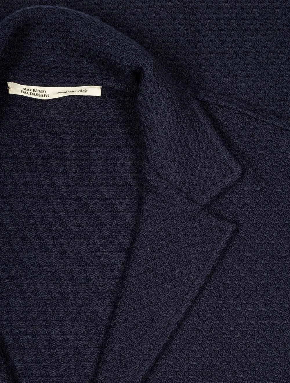 Ribbed Basket Weave Swacket Navy