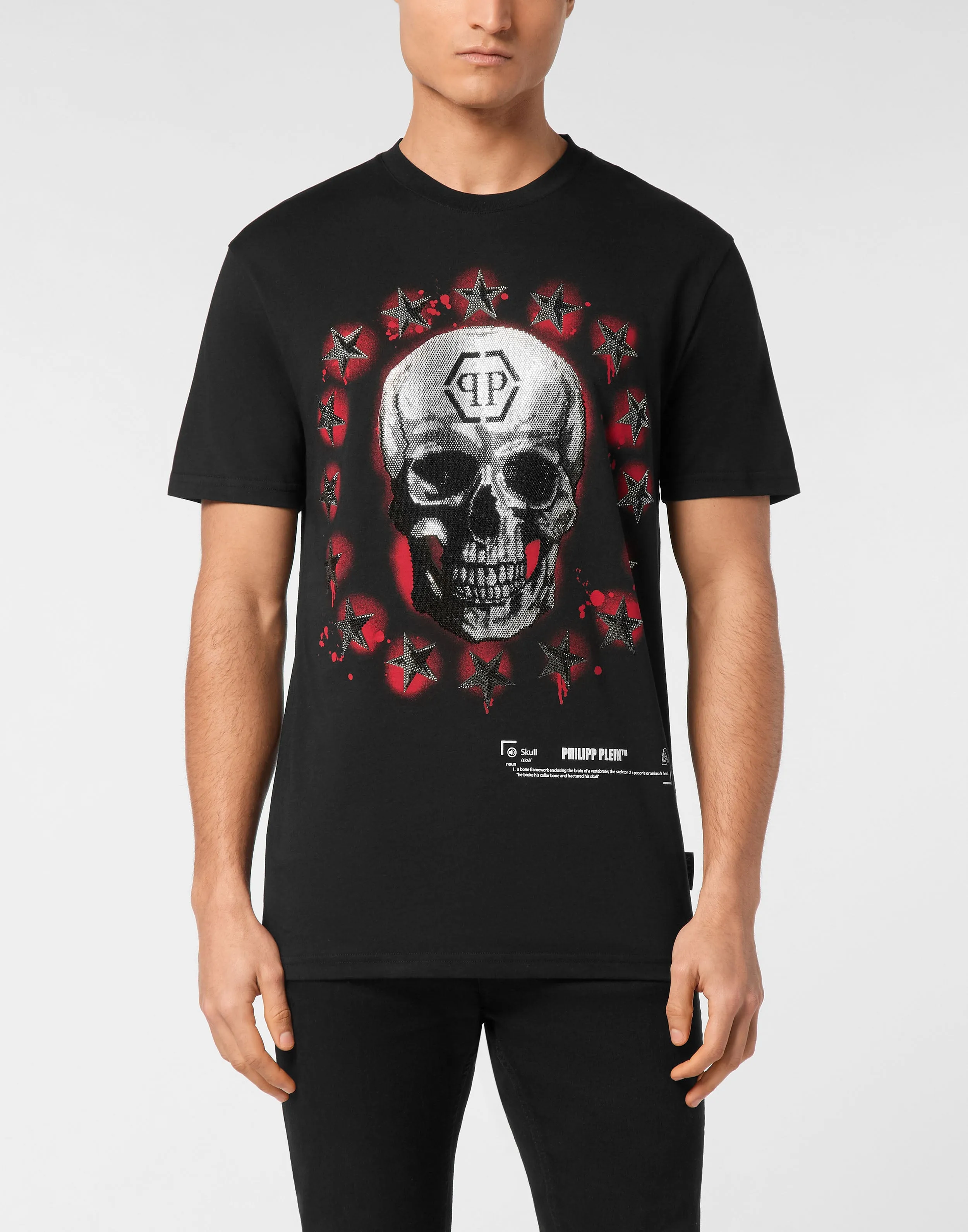 Round Neck T-Shirt Stars &amp; Skull