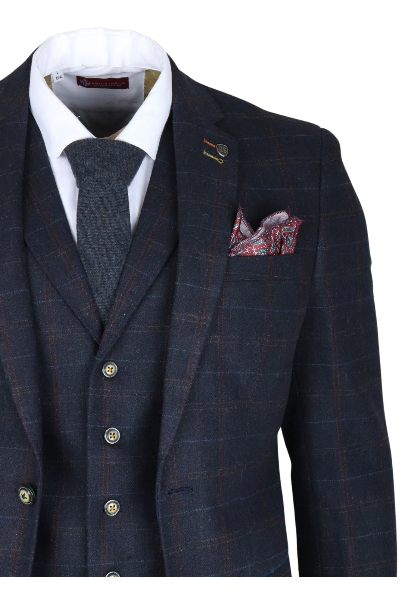 Ryan 3 Piece Tweed Slim Fit Suit