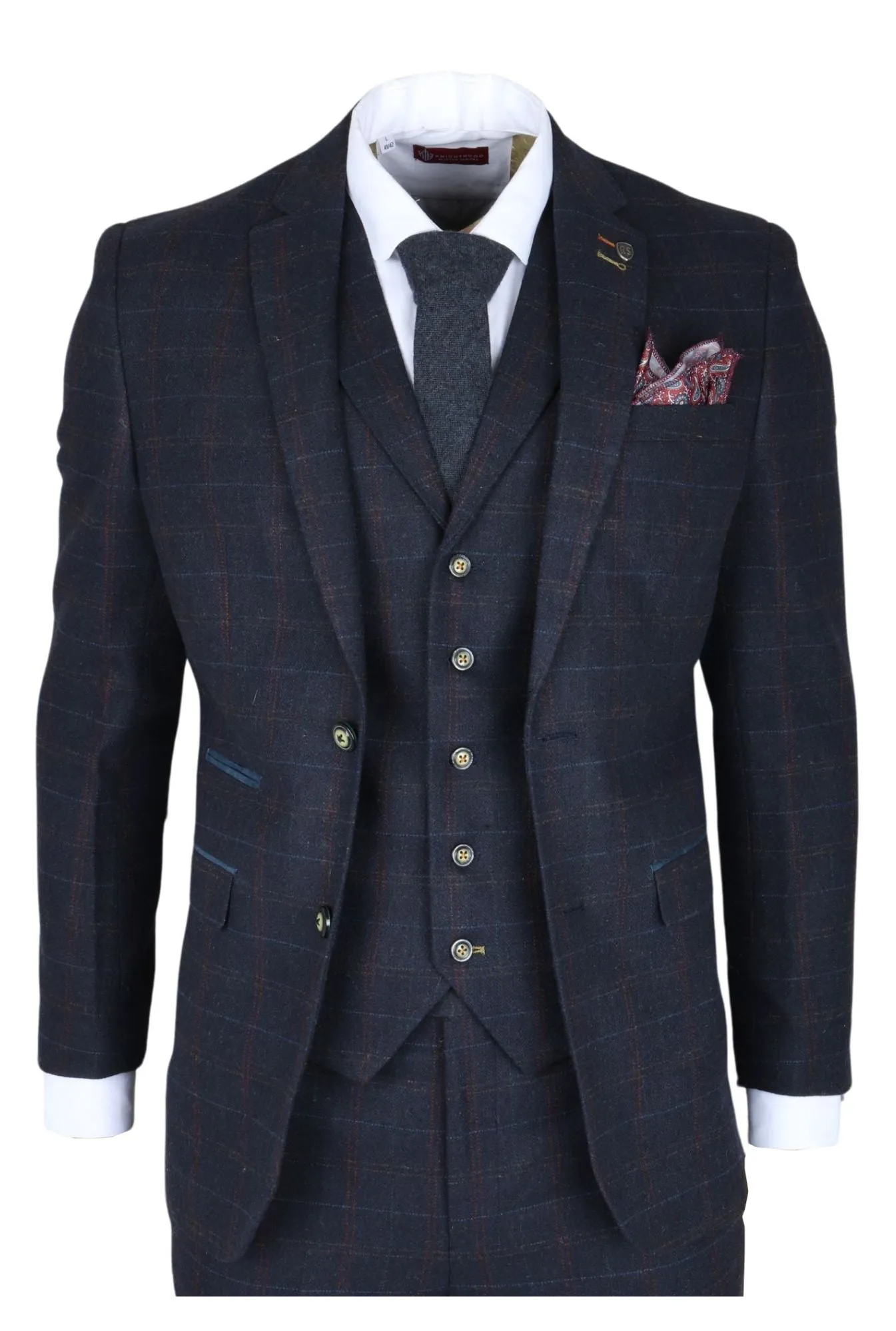 Ryan 3 Piece Tweed Slim Fit Suit