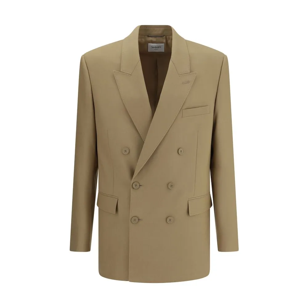 Saint Laurent Wool Blazer Men's Jacket