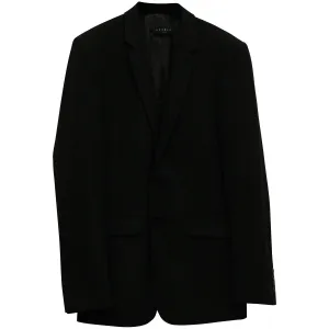 Sandro Suit Jacket in Black Wool