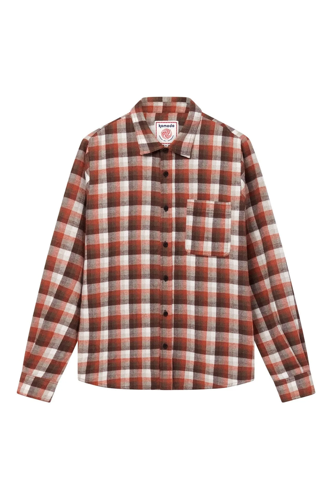 Santi Men's Organic Cotton Flannel Shirt | Oat