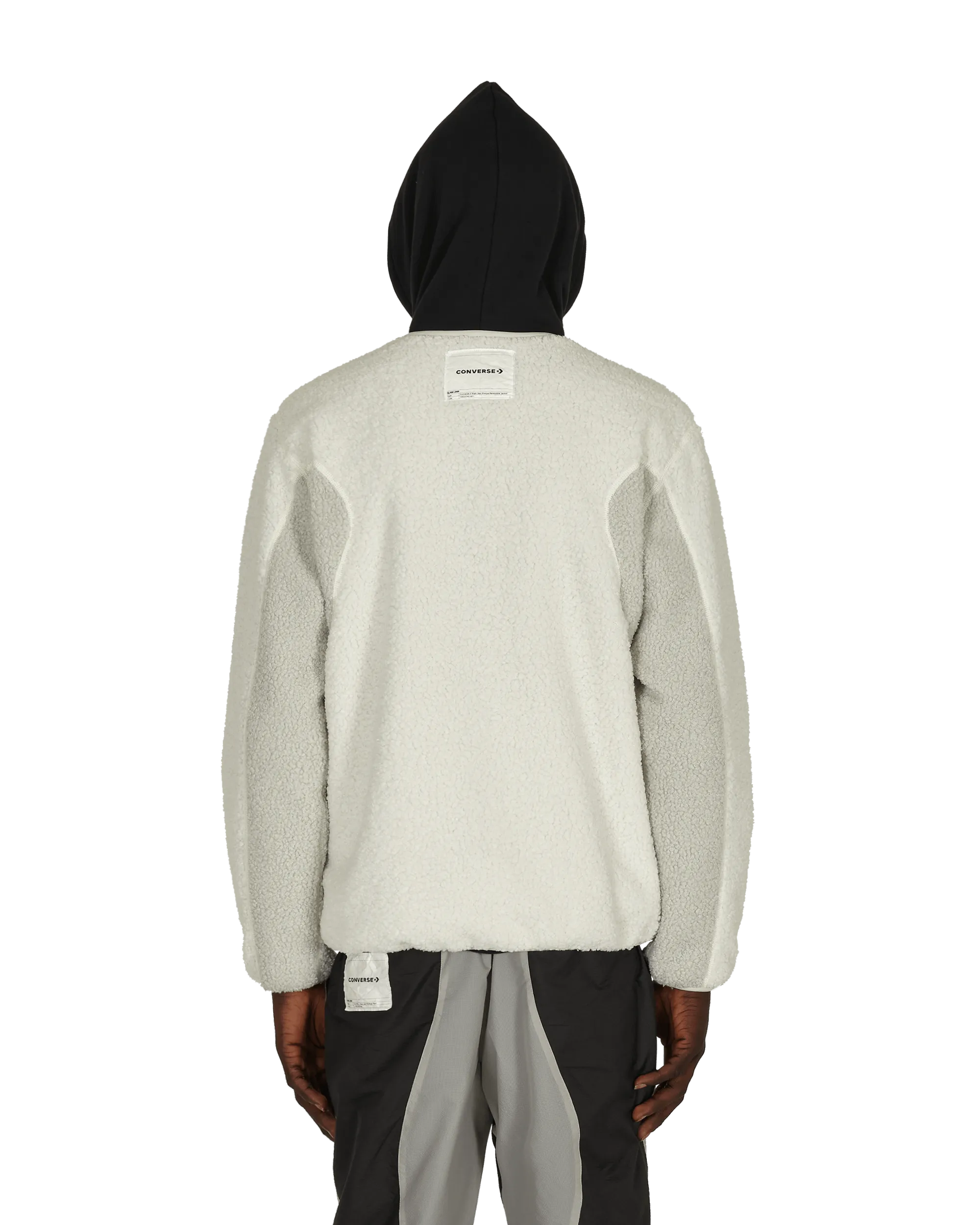 Slam Jam Sherpa Reversible Jacket Grey