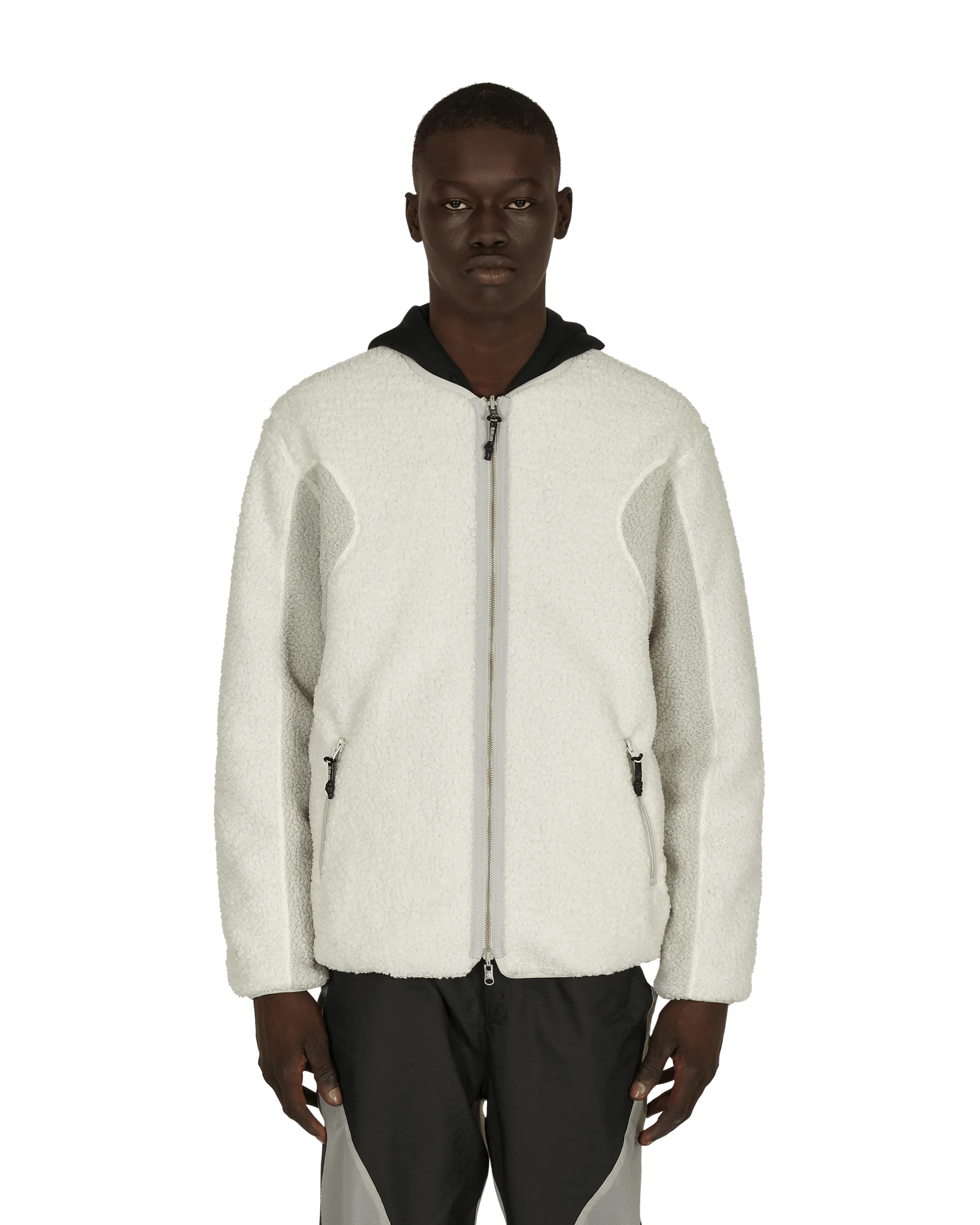Slam Jam Sherpa Reversible Jacket Grey