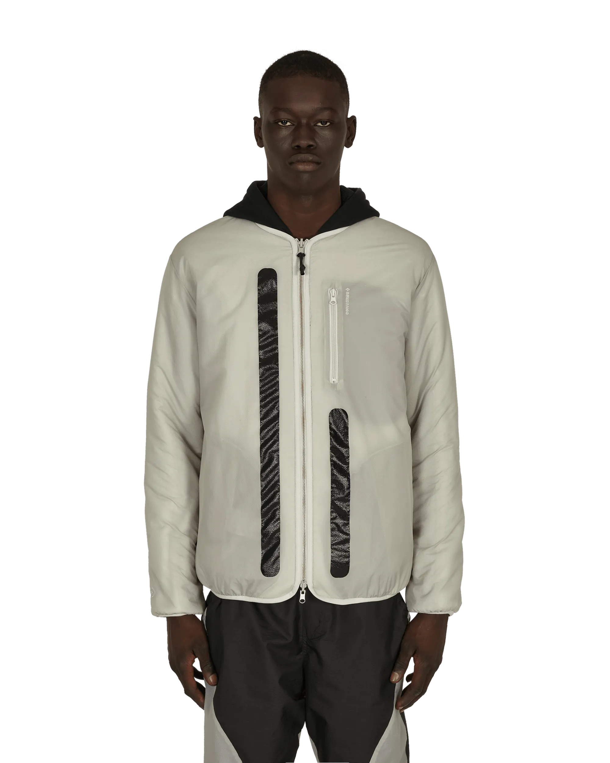 Slam Jam Sherpa Reversible Jacket Grey