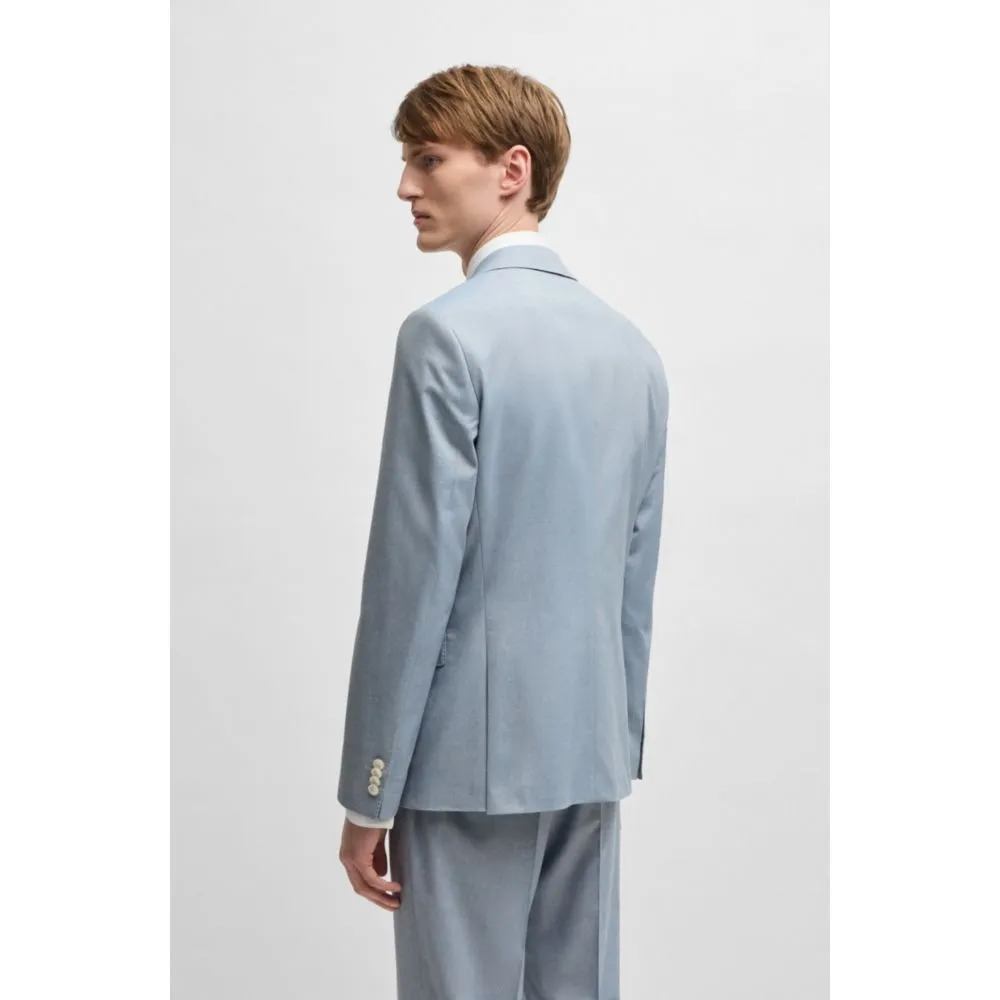 Slim-fit blazer in stretch chiffon