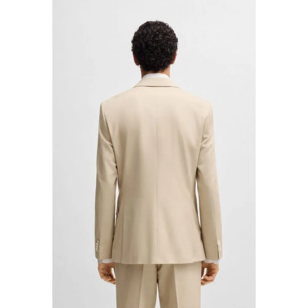 Slim-fit blazer in stretch chiffon