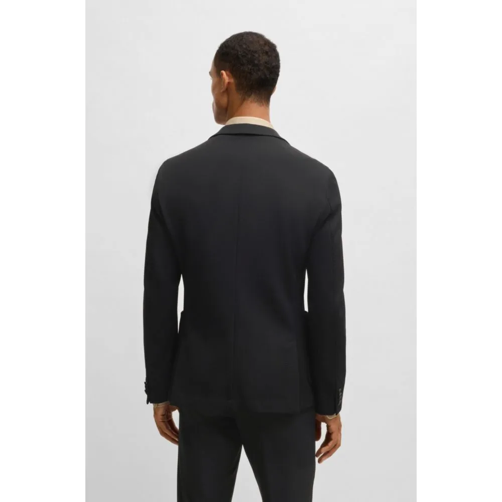 Slim-fit jacket in washable stretch fabric