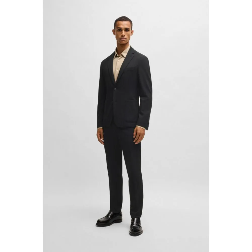 Slim-fit jacket in washable stretch fabric