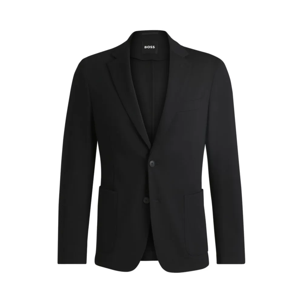 Slim-fit jacket in washable stretch fabric