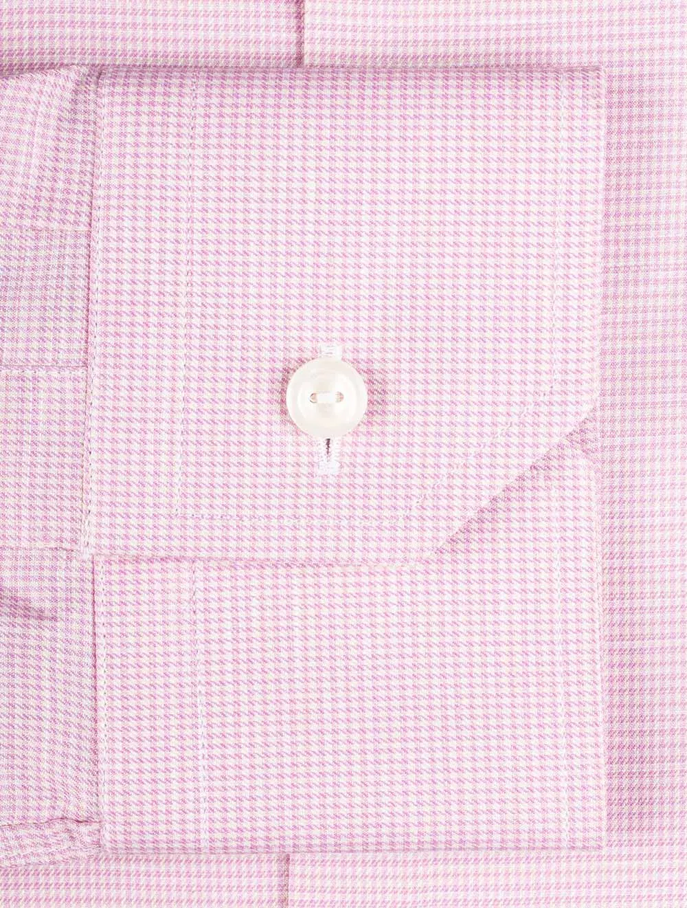 Slim Fit Puppytooth Formal Shirt Pink