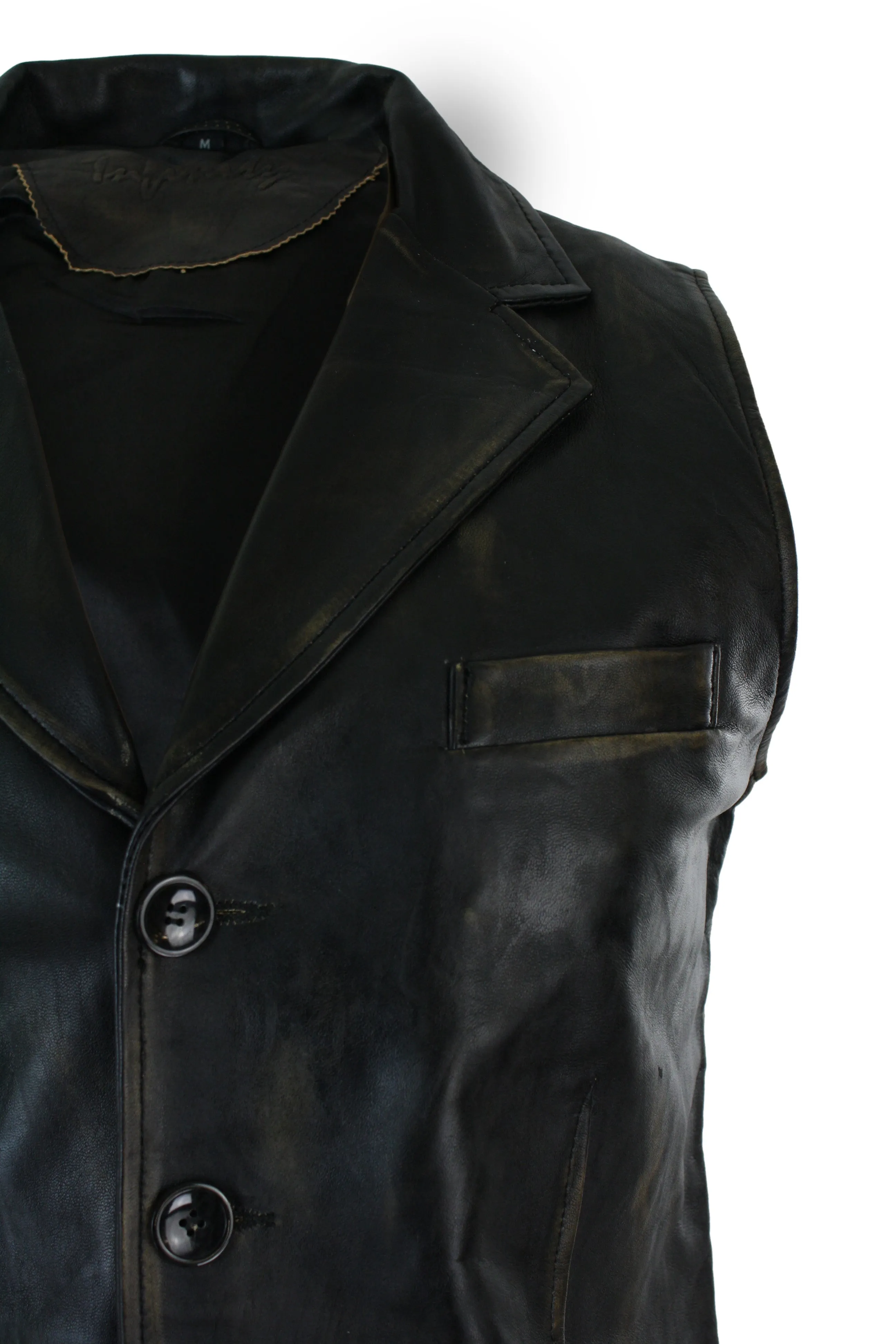 Smart Classic Leather Waistcoat
