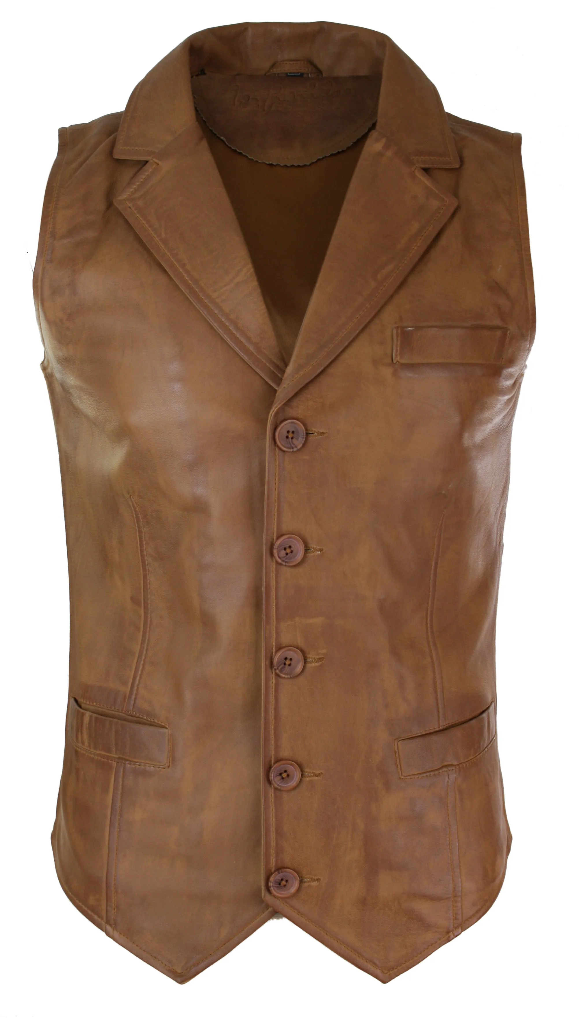 Smart Classic Leather Waistcoat