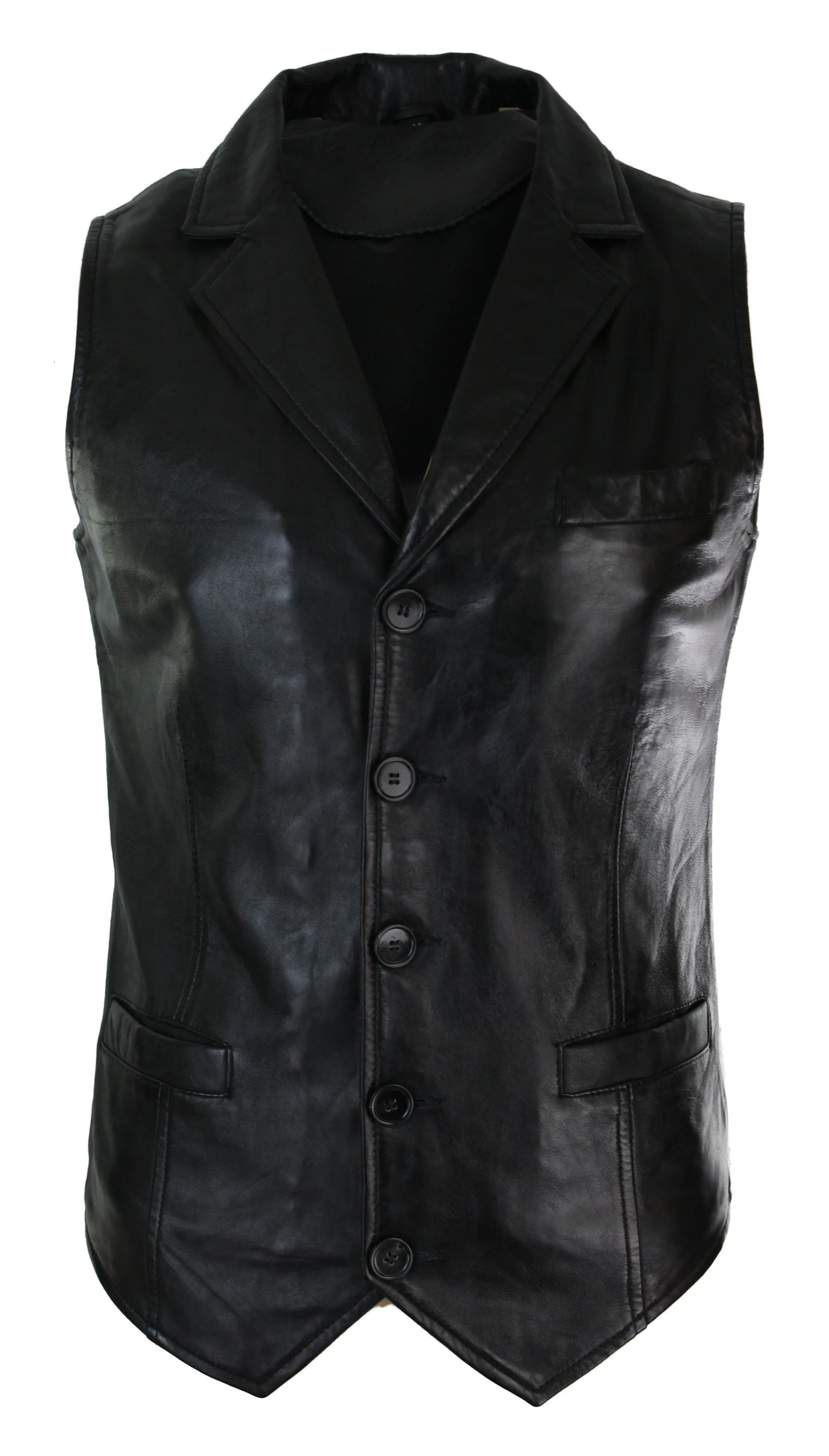 Smart Classic Leather Waistcoat