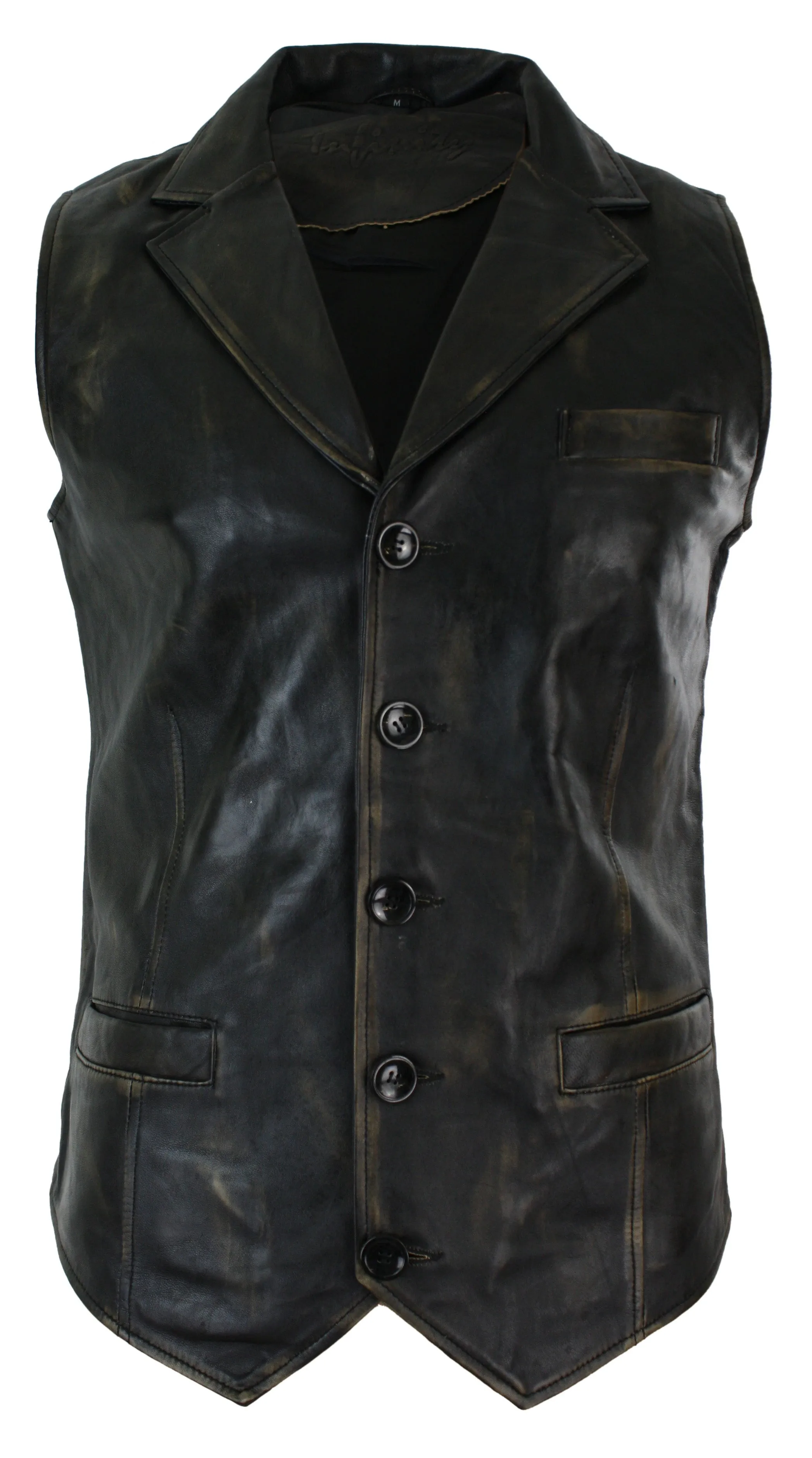 Smart Classic Leather Waistcoat