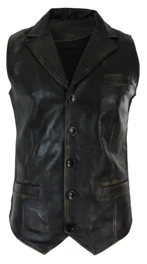 Smart Classic Leather Waistcoat