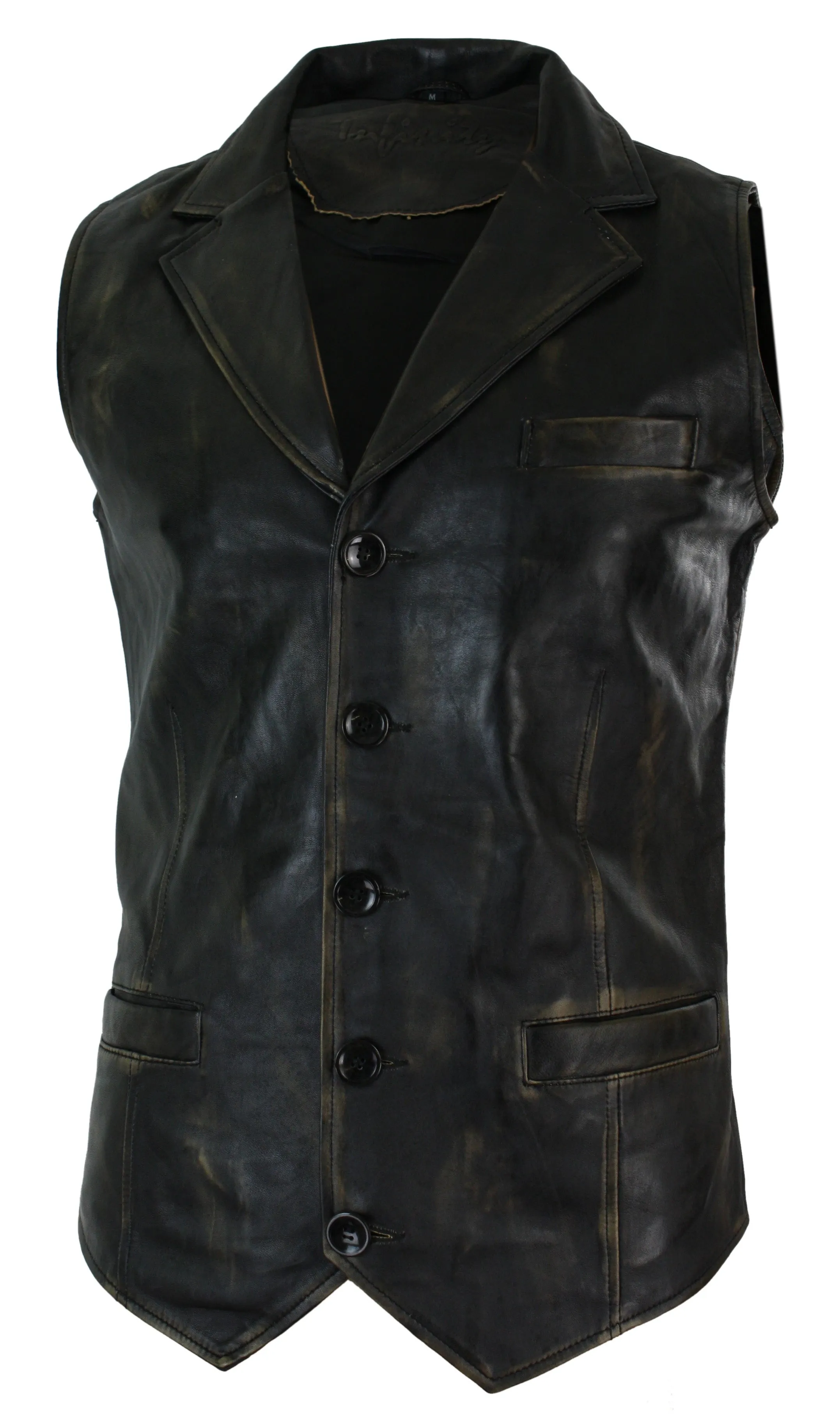 Smart Classic Leather Waistcoat