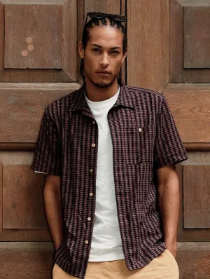 Spindrift Men's Organic Cotton Shirt | Brown Stripe