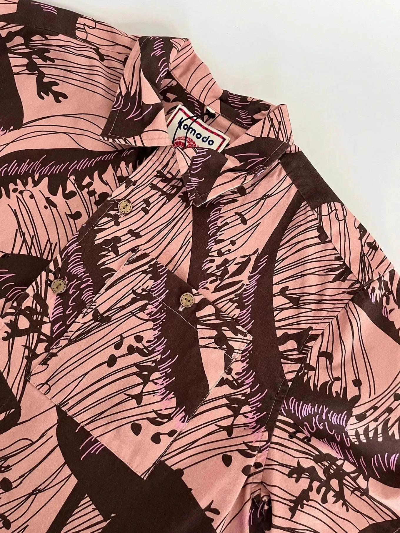 Spindrift Men's Organic Cotton Shirt | Pink Wave