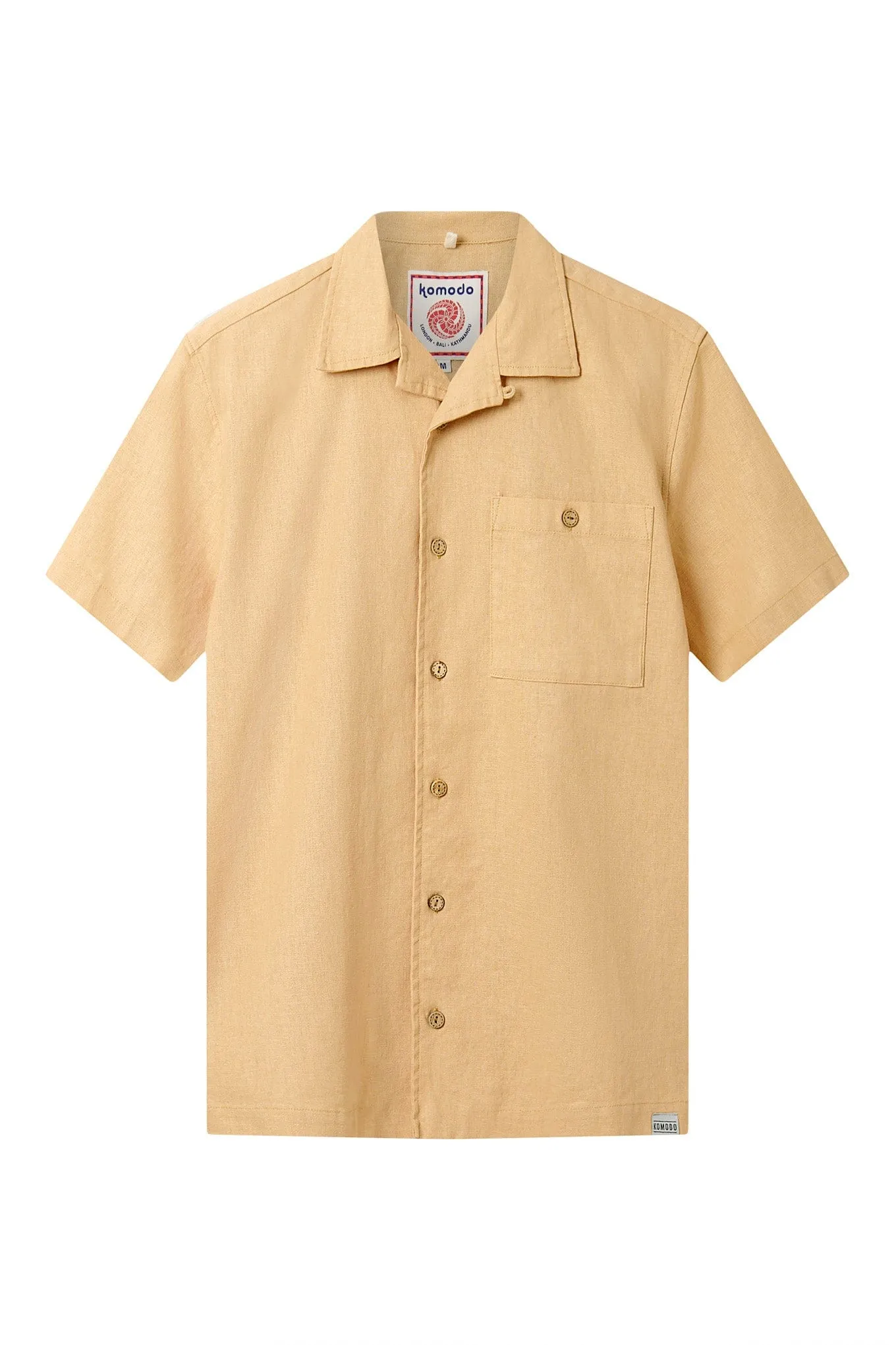 Spindrift Men's Organic Linen Cotton Shirt | Sand