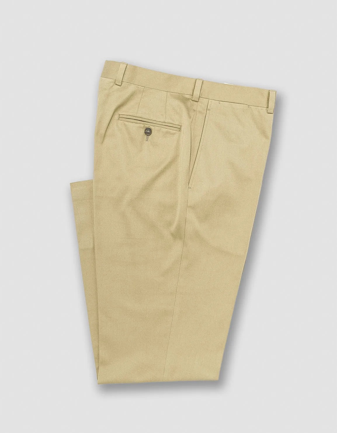 STONE COTTON DRILL CLOTH TROUSER - CLASSIC FIT