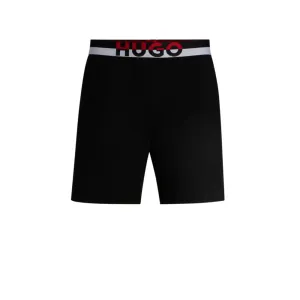 Stretch-cotton pajama bottoms with color-blocked waistband