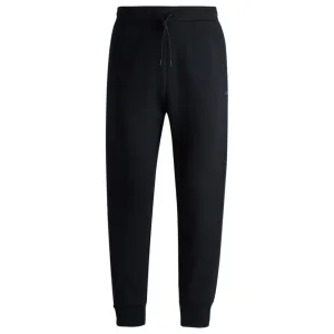 Stretch-cotton tracksuit bottoms with logo print