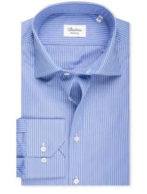 Stripe Fitted Shirt Blue