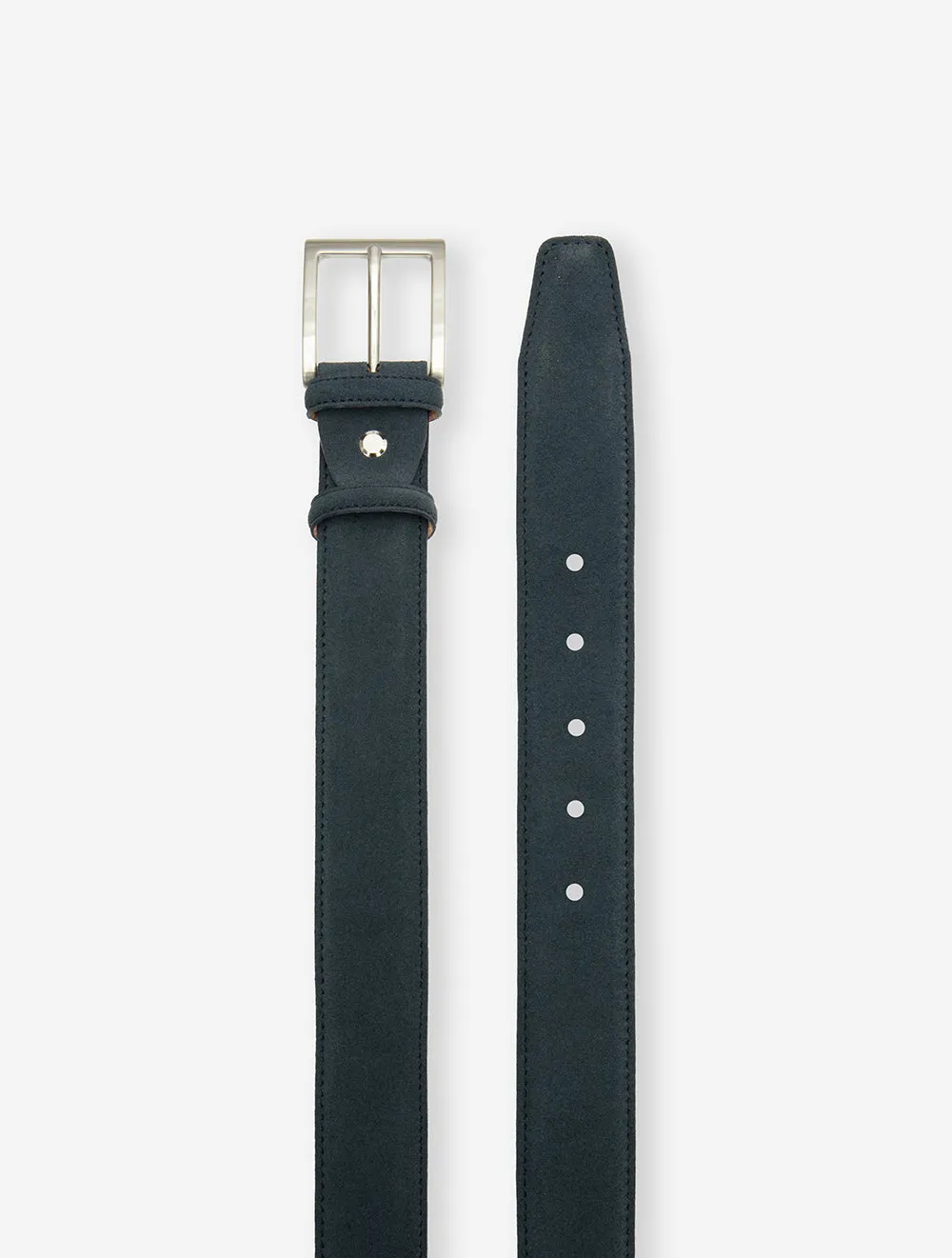 Suede Belt Navy