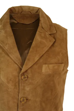Suede Leather Waistcoat