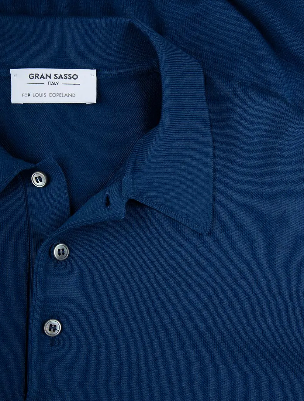 Tennis Cotton Polo Navy