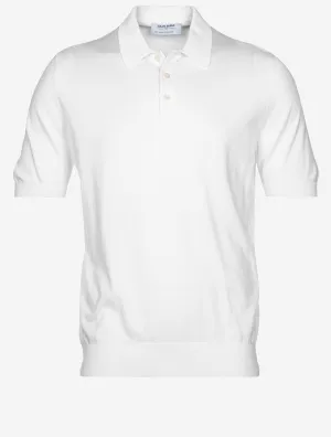 Tennis Cotton Polo Pure White