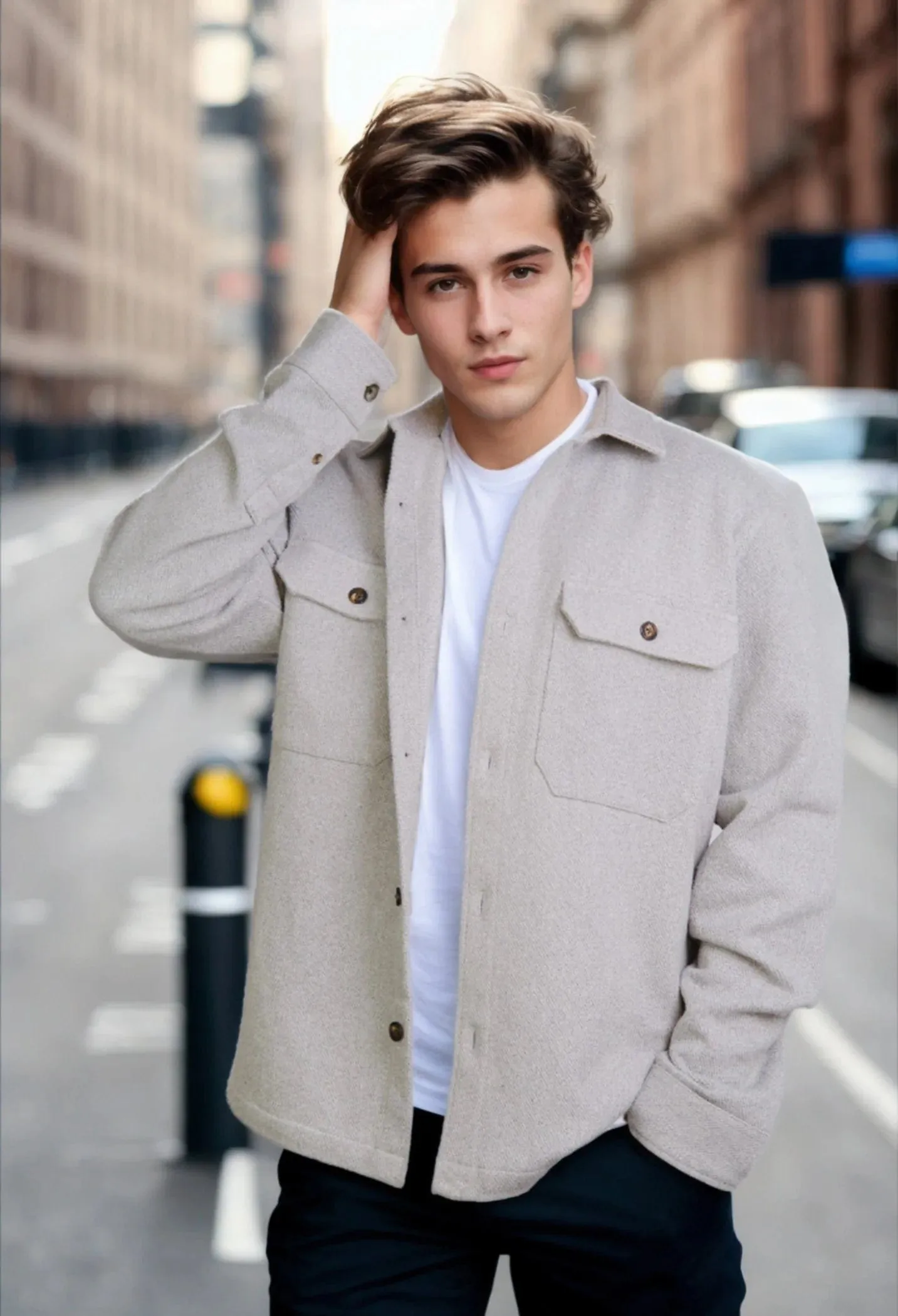 The James 100% Recycled Overshirt | Grey