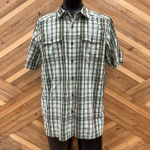 The North Face The North Face - Men's S/s Button-Up Hiking Shirt - MSRP $100: Green/Brown/White-men-LG