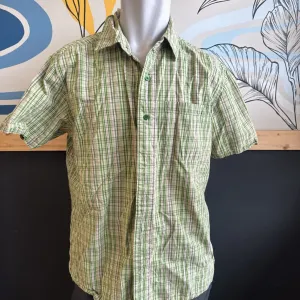 The North Face The North Face - Men's S/S Button-Up Shirt - MSRP $100: Green/Beige-men-XL