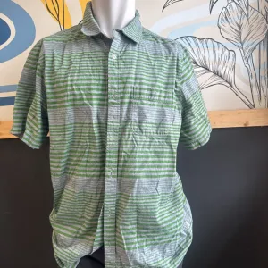 The North Face The North Face - Men's S/S Button-Up Shirt - MSRP $100: Green/Grey-men-XL