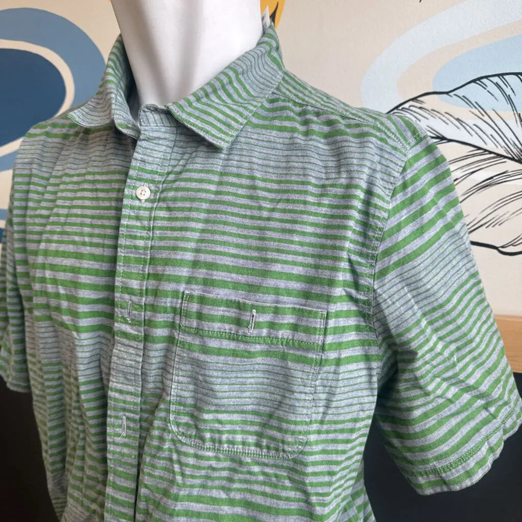 The North Face The North Face - Men's S/S Button-Up Shirt - MSRP $100: Green/Grey-men-XL