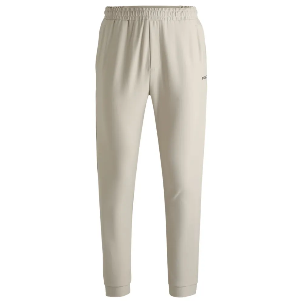 Tracksuit bottoms in stretch fabric with decorative reflective logo