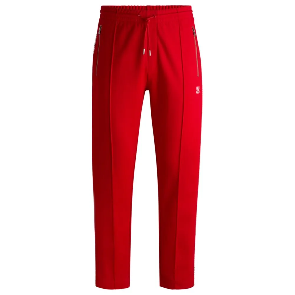 Tracksuit bottoms with checked tape