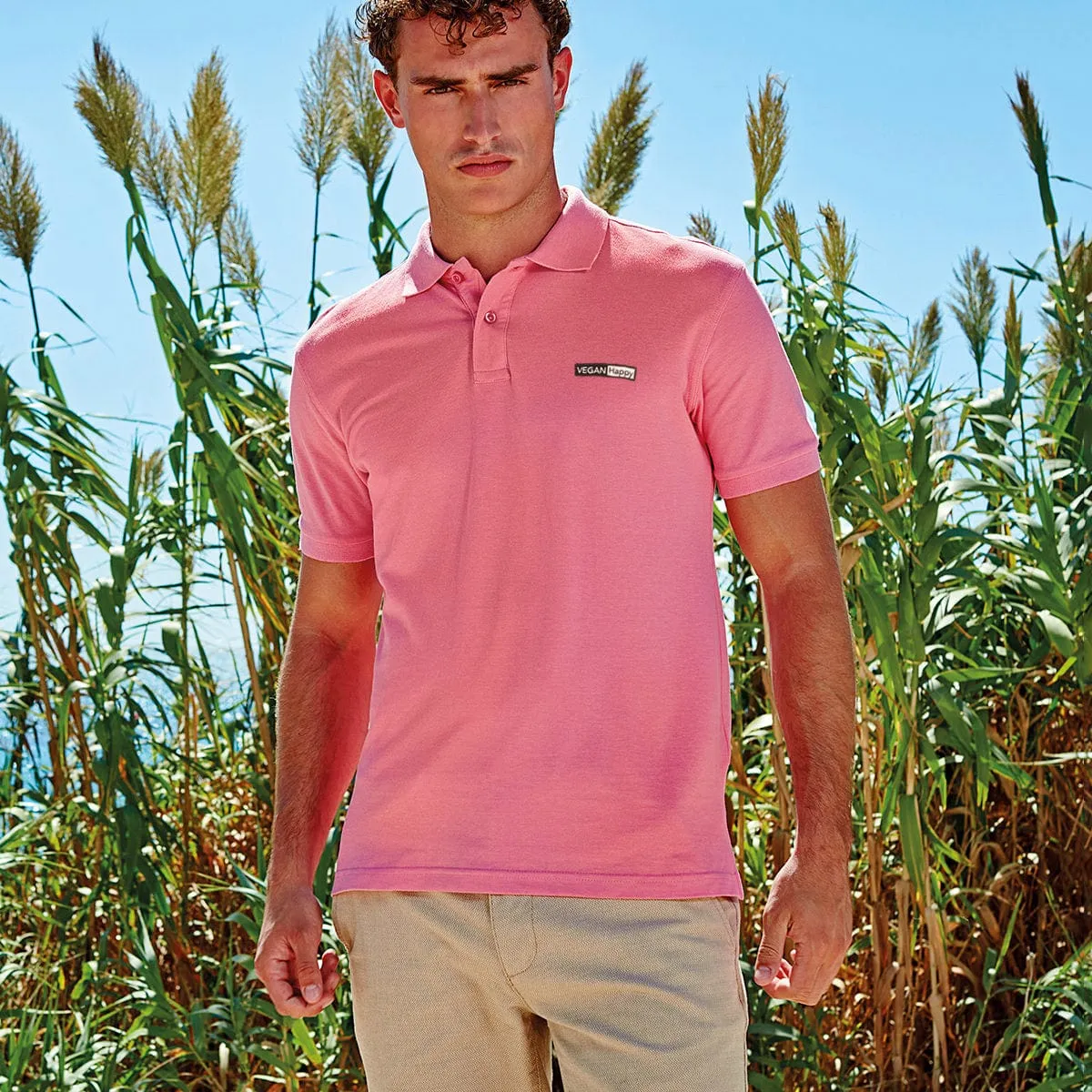 Vegan Men's Cotton Classic Polo Shirt | Multiple Colours