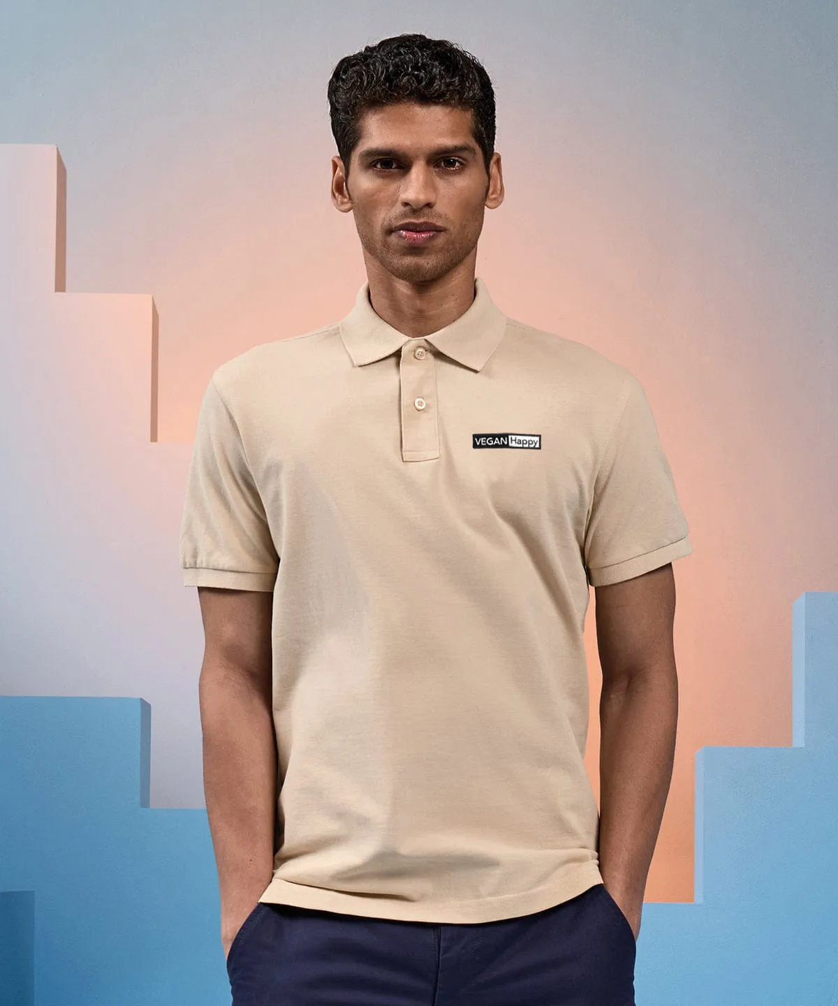 Vegan Men's Cotton Classic Polo Shirt | Multiple Colours