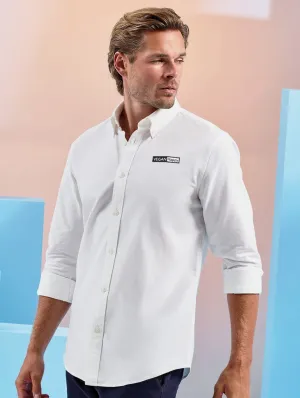Vegan Men’s Cotton Long Sleeve Oxford Shirt | Multiple Colours